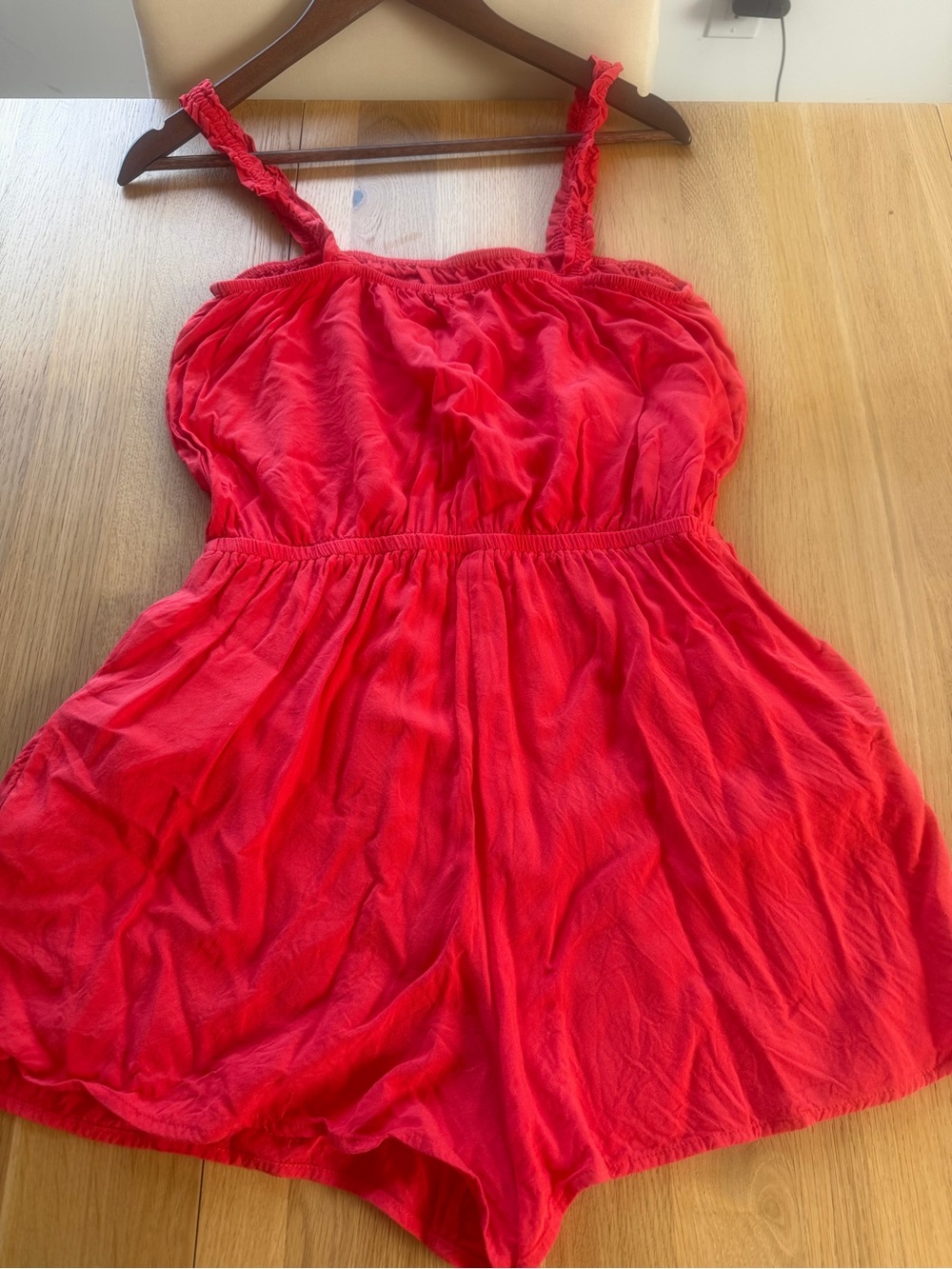 Express Red Women's Sleeveless Romper - Unbranded